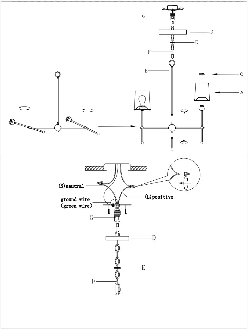 MAXIM LIGHTING 32364 Huntington 4 LT Chandelier - FIGURE
