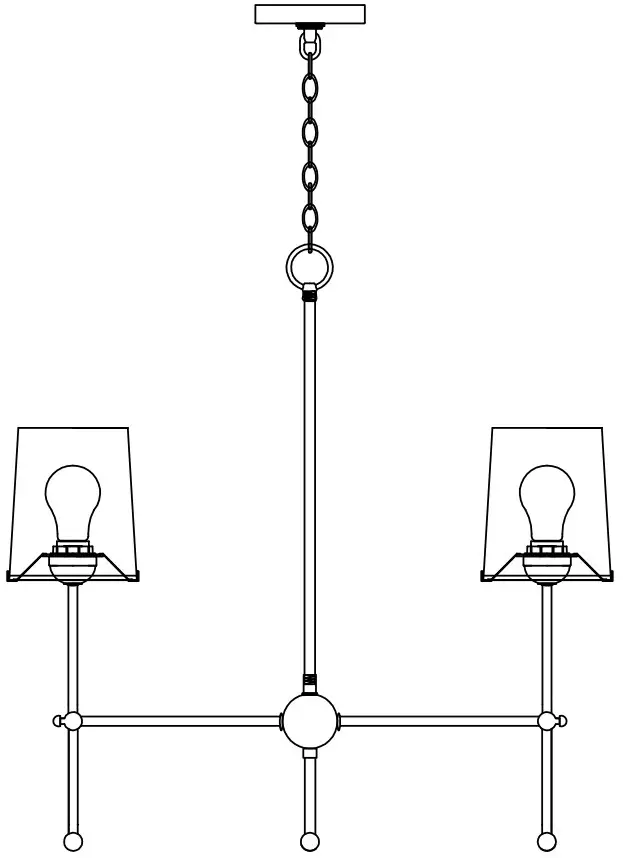 MAXIM LIGHTING 32364 Huntington 4 LT Chandelier