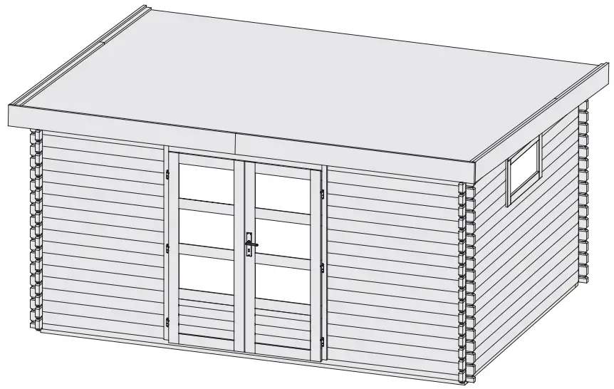 kaufen 38369 Garden shed Tossens 5 387 x 297 cm -