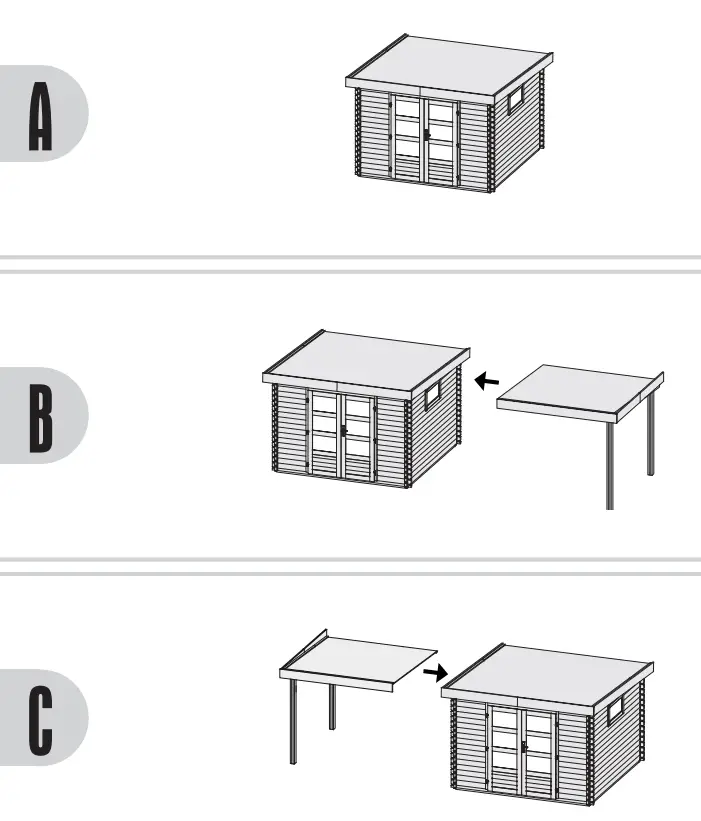 kaufen 38369 Garden shed Tossens 5 387 x 297 cm - fig 12