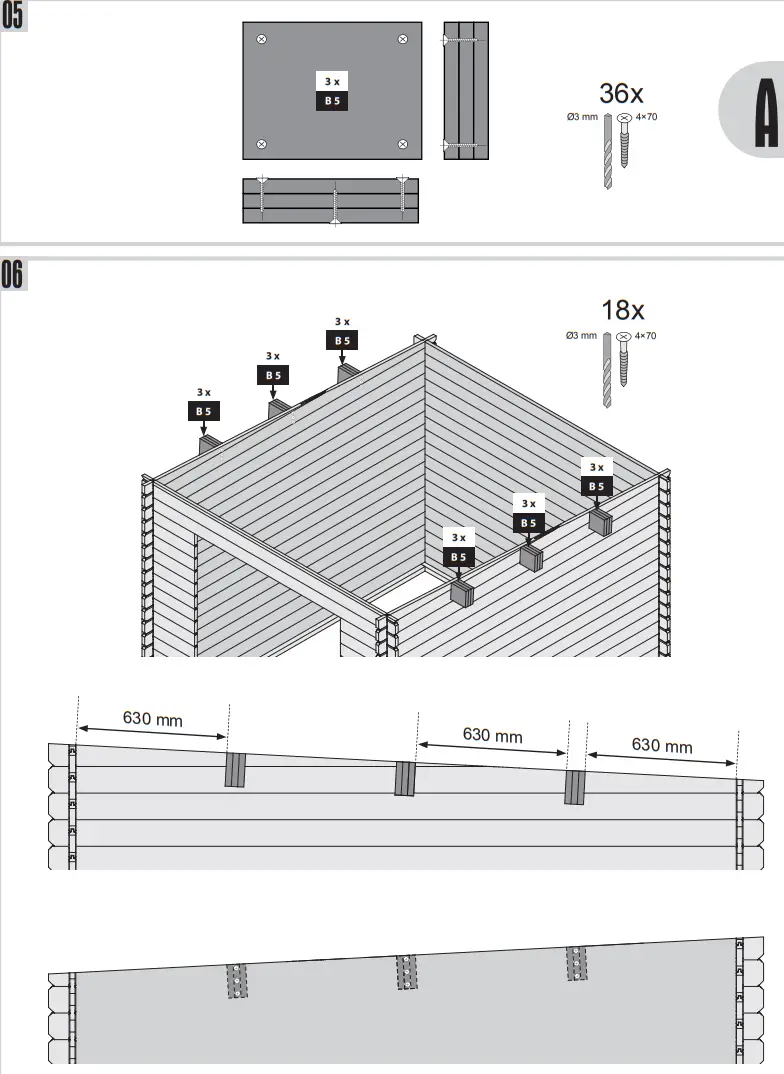 kaufen 38369 Garden shed Tossens 5 387 x 297 cm - fig 13