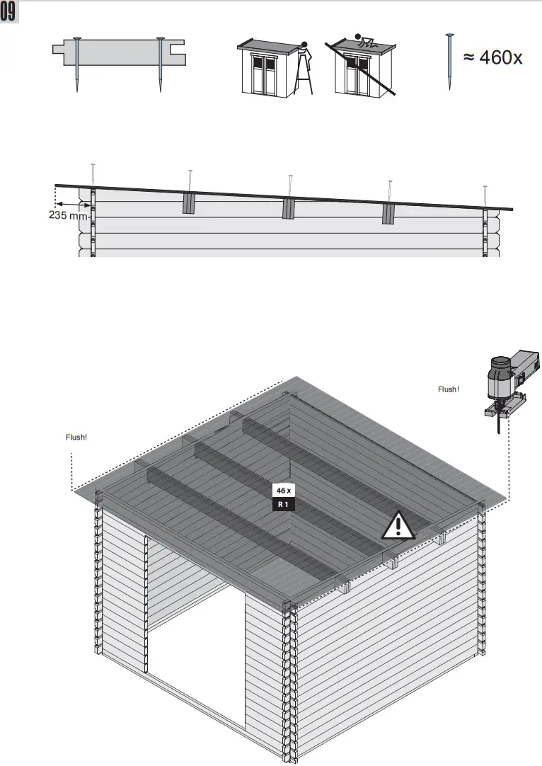 kaufen 38369 Garden shed Tossens 5 387 x 297 cm - fig 17