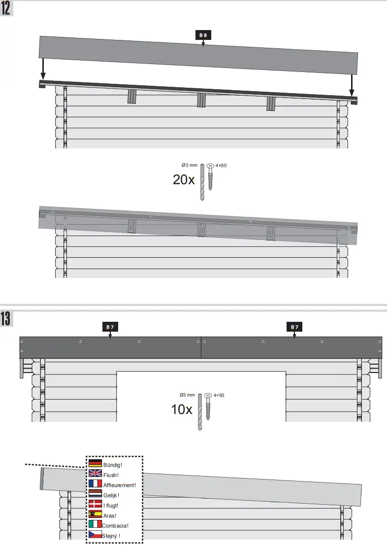 kaufen 38369 Garden shed Tossens 5 387 x 297 cm - fig 21