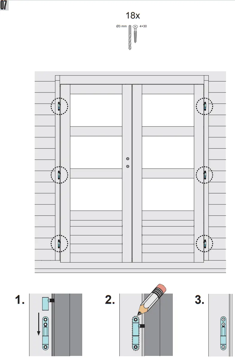 kaufen 38369 Garden shed Tossens 5 387 x 297 cm - fig 31
