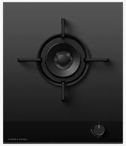 FISHER PAYKEL CG451DNGGB4 45cm Gas on Glass Hob