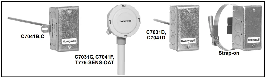 Honeywell C7031G 2000 Series Electronic Temperature Sensors -