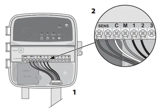 Connect Valve Wiring