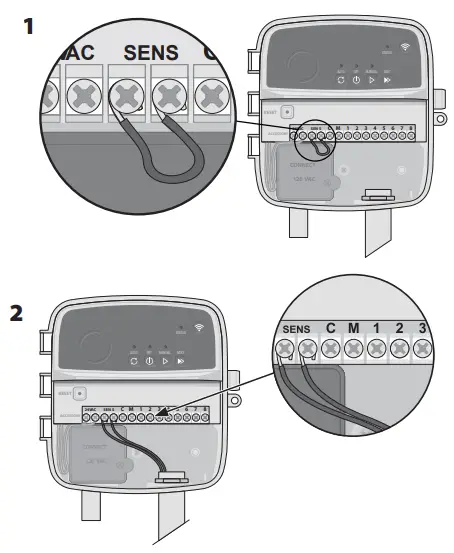 Connect Rain/Freeze Sensor (optional)