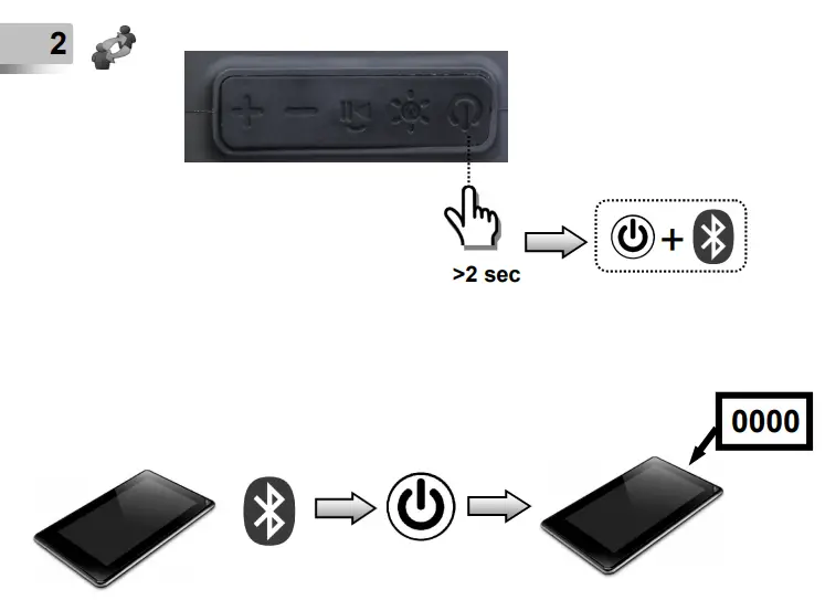 MAXXTER ACT-SPK-BTOD-LED1 Portable Bluetooth Speaker-2