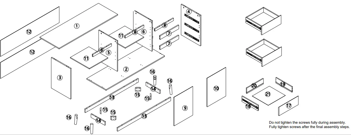 Kmart Thorne Buffet Unit 42942115 -- list