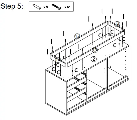Kmart Thorne Buffet Unit 42942115 -- step5