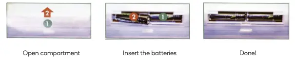 How to install the batteries
