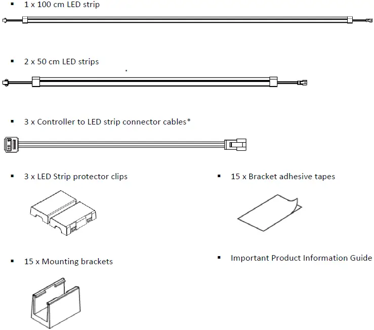 RAZER Chroma Light Stuip Expansion kit inside