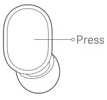 xiaomi TWSEJ061LS True Wireless Earbuds Basic 2 Headphones-Press