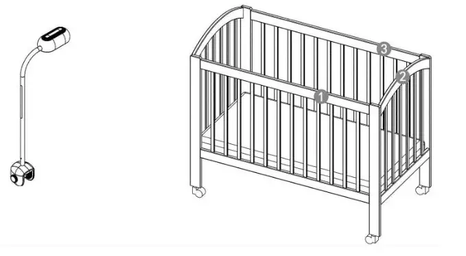 Cheego CCA3 Smart Baby Monitor- position or angle