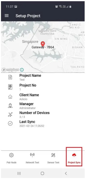 ACKCIO TM V3X0 Tiltmeter Node - setting