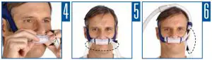 RESMED 60512 Mirage Swift II Nasal Pillows System - faces outward 1