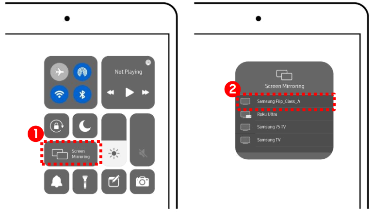 SAMSUNG WMR Series Apple AirPlay 2 on Flip 2 - Apple device 1