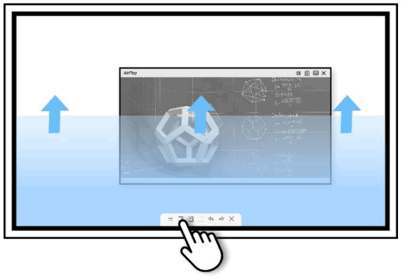 SAMSUNG WMR Series Apple AirPlay 2 on Flip 2 - Note Layer button