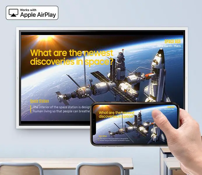 SAMSUNG WMR Series Apple AirPlay 2 on Flip 2