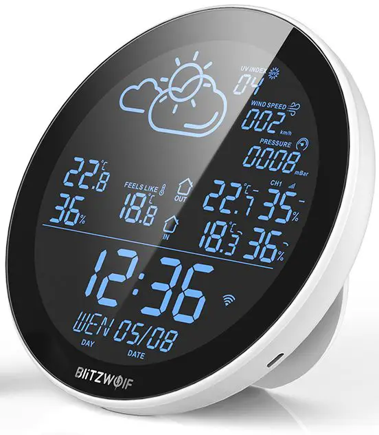 BliTZWOIF BW-WS02 Smart Weather Station with Clock image