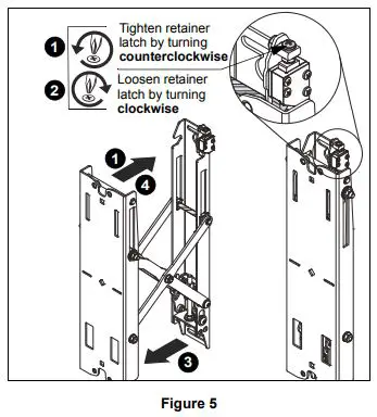 CHIEF Fusion Pull-Out Accessory - Adjustments