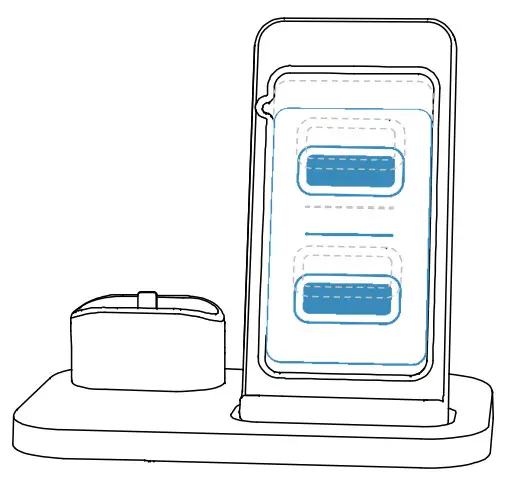 BEACOO ST12Black 2 In 1 Charging Stand - Coils