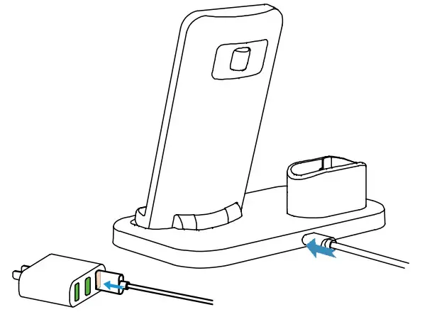 BEACOO ST12Black 2 In 1 Charging Stand - charging