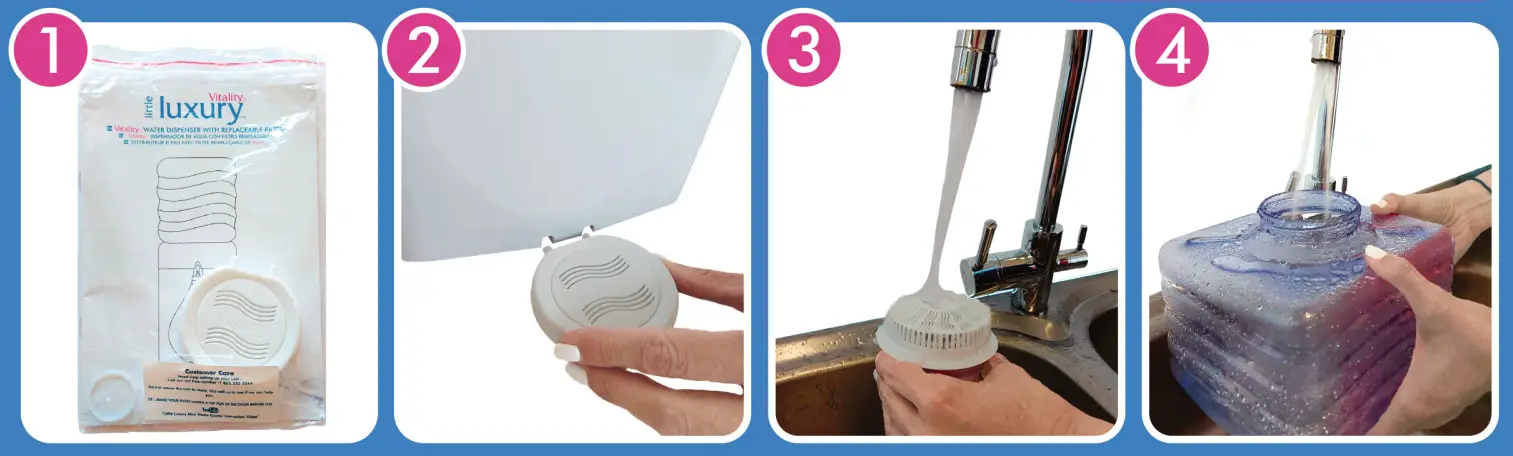 little luxury LLVF1UNW Vitality Non Cooling Series 1 Gal Countertop Filtration System-