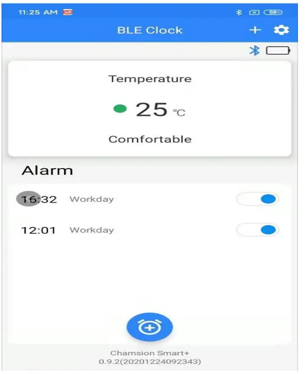 Shenzhen 5517 E Commerce Bluetooth Alarm Clock - app