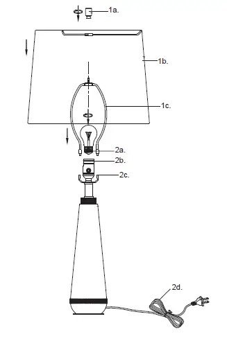 aLora TL315229 Table Lamp Instruction 1