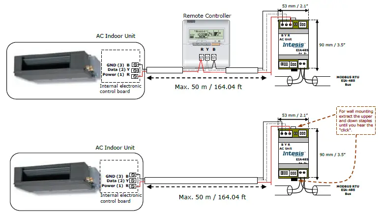 Intesis INMBSLGE001R000 Modbus RTU Interface For LG Air Conditioners Fig3