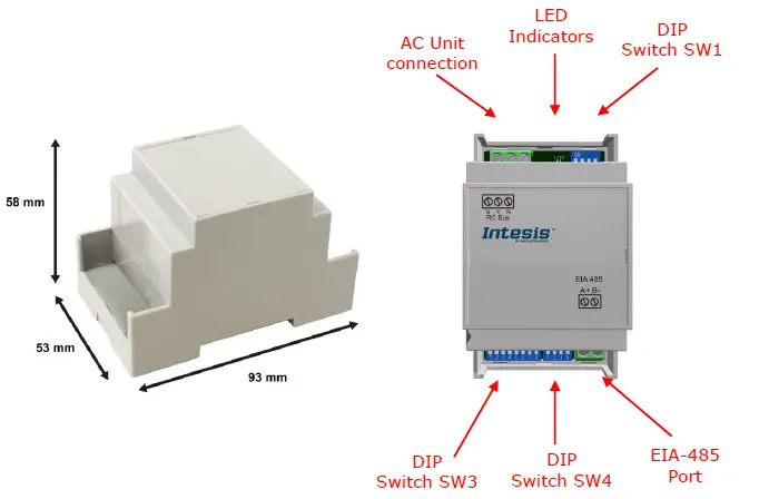 Intesis INMBSLGE001R000 Modbus RTU Interface For LG Air Conditioners Fig6