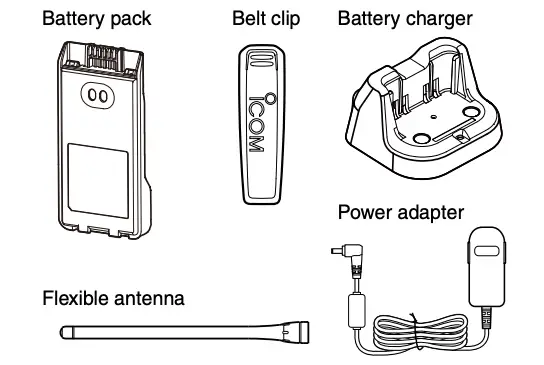 SUPPLIED ACCESSORIES