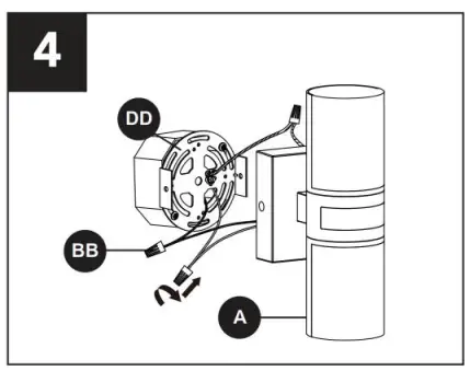 LUTEC 5198106012 Tubular Wall Light Connected by WiZ Owner's FIG-6