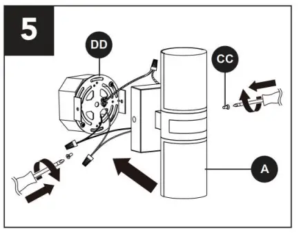 LUTEC 5198106012 Tubular Wall Light Connected by WiZ Owner's FIG-7