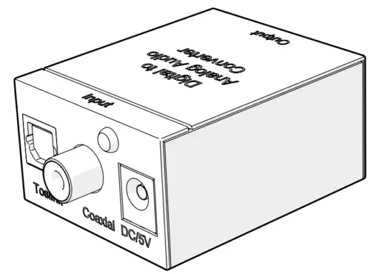 nedis ACON2510BK Digital to Analogue Audio Converter