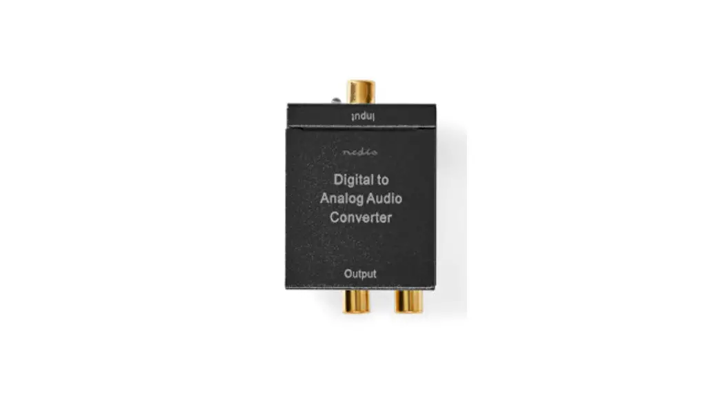Nedis Acon2510bk Digital To Analogue Audio Converter User Guide