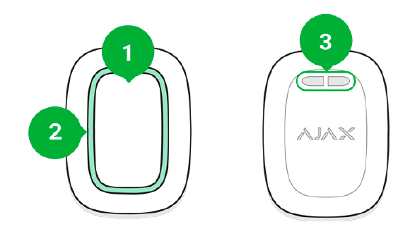 AJAX 000165 Wireless Panic Button and Remote Control-fig 2