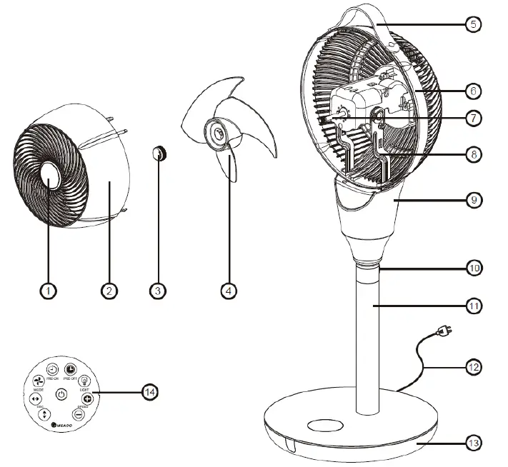 MeacoFan-1056P-Pedestal-Air-Circulator-fig-1