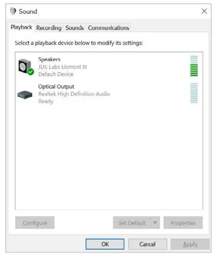 JDS LABS Element III Amplifier - Computer Setup