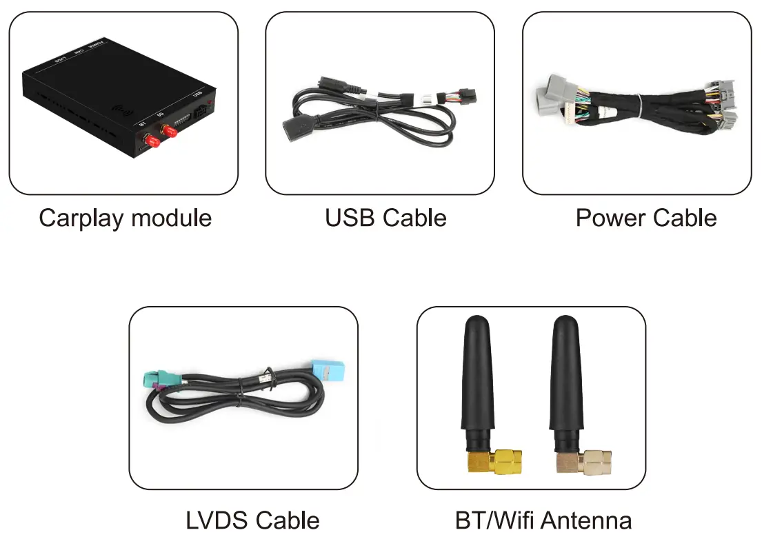 ISUDAR CP31DCAD8811WMB-1 Jaguar Land Rover Wireless Carplay Smart box - cable