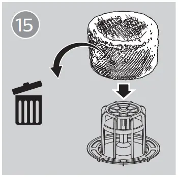 Cleaning the humidification filter