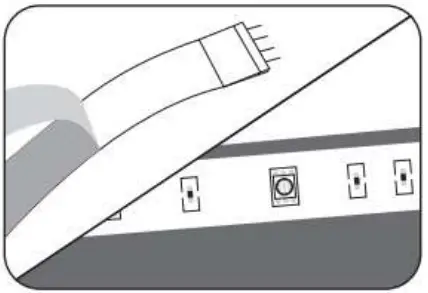 MERKURY INNOVATIONS MI LST12 999 RGB LED Sound Sync Adhesive Strip Lights - 6