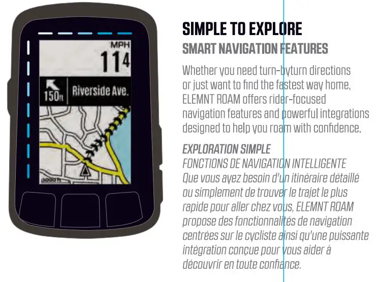Wahoo Fitness WF129A ELEMNT ROAM element roam road bike computer User Manual - Simple to explore