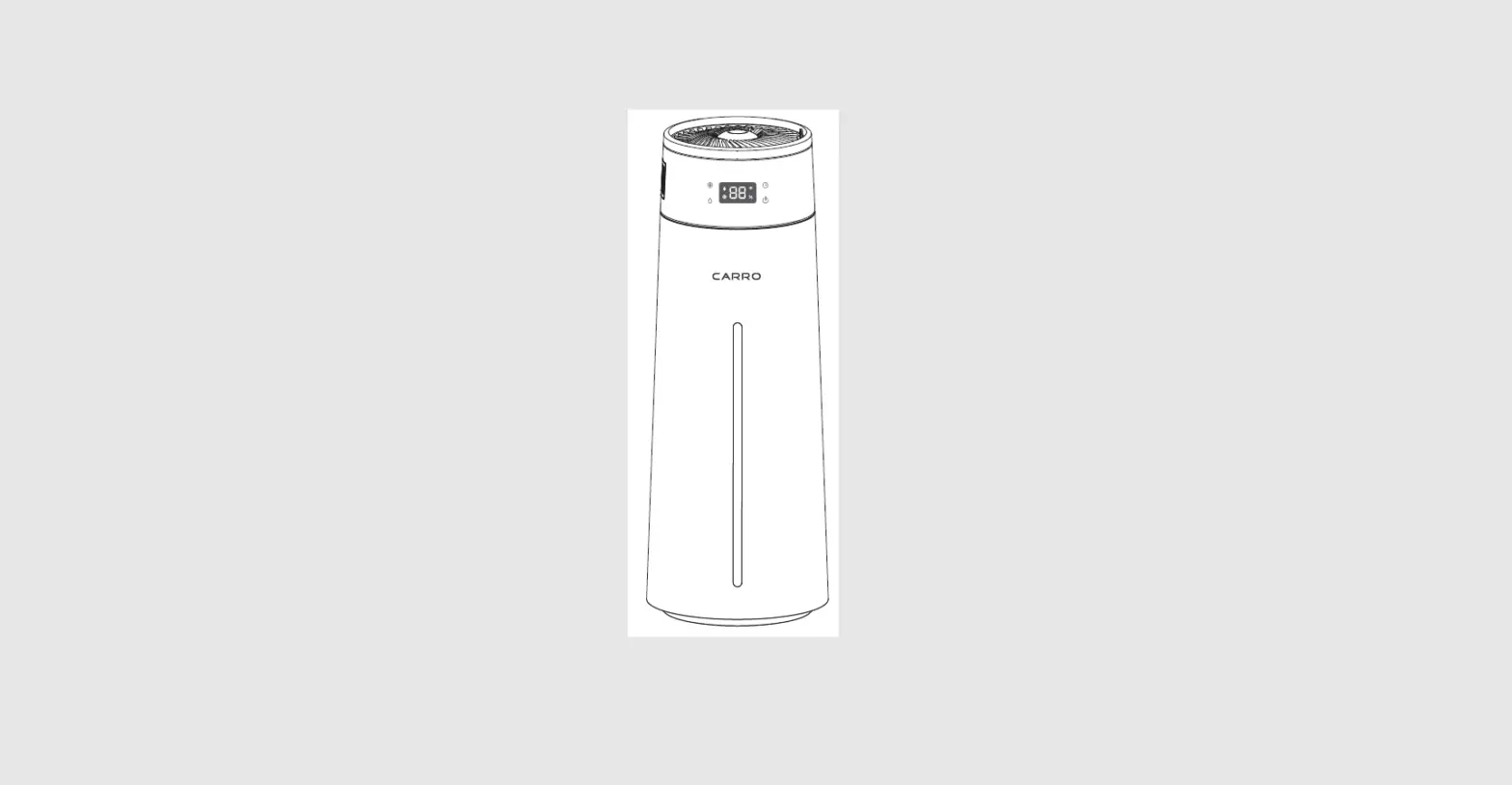Carro Me-f800w Ultrasonic Humidifier User Manual