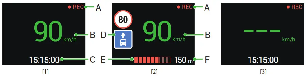 NAVITEL R600 GPS Portable Video Recorder Digital Speed & Camera Info