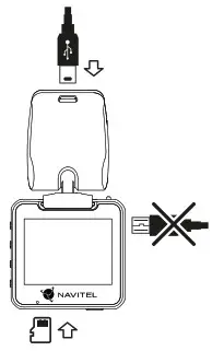 NAVITEL R600 GPS Portable Video Recorder Installation