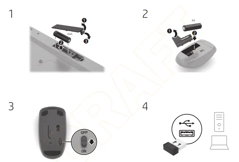 hp HSA-A011M Wired Mouse - fig 1