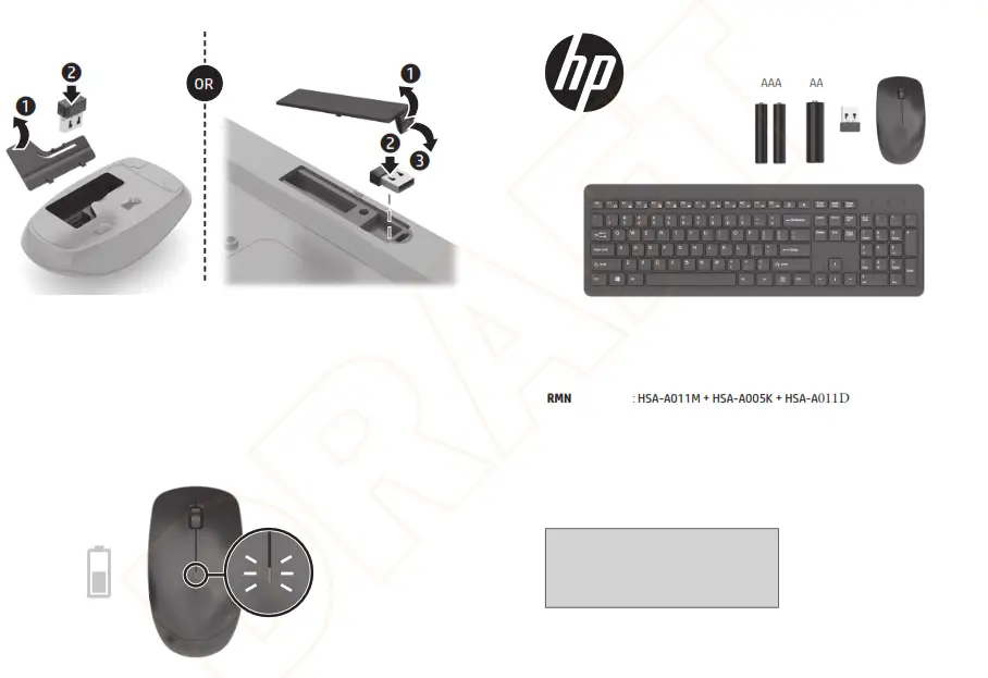 hp HSA-A011M Wired Mouse - fig